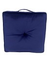 COUSSIN DE SOL  VELOURS CAPITONNE CONTOUR PASSEPOIL 40X40CM