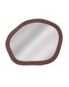 MIROIR ORGANIQUE  ROTIN FONCE  50X40 CM