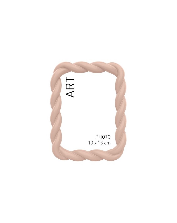 CADRE PHOTO TORSADE PS ROSE 13X18CM
