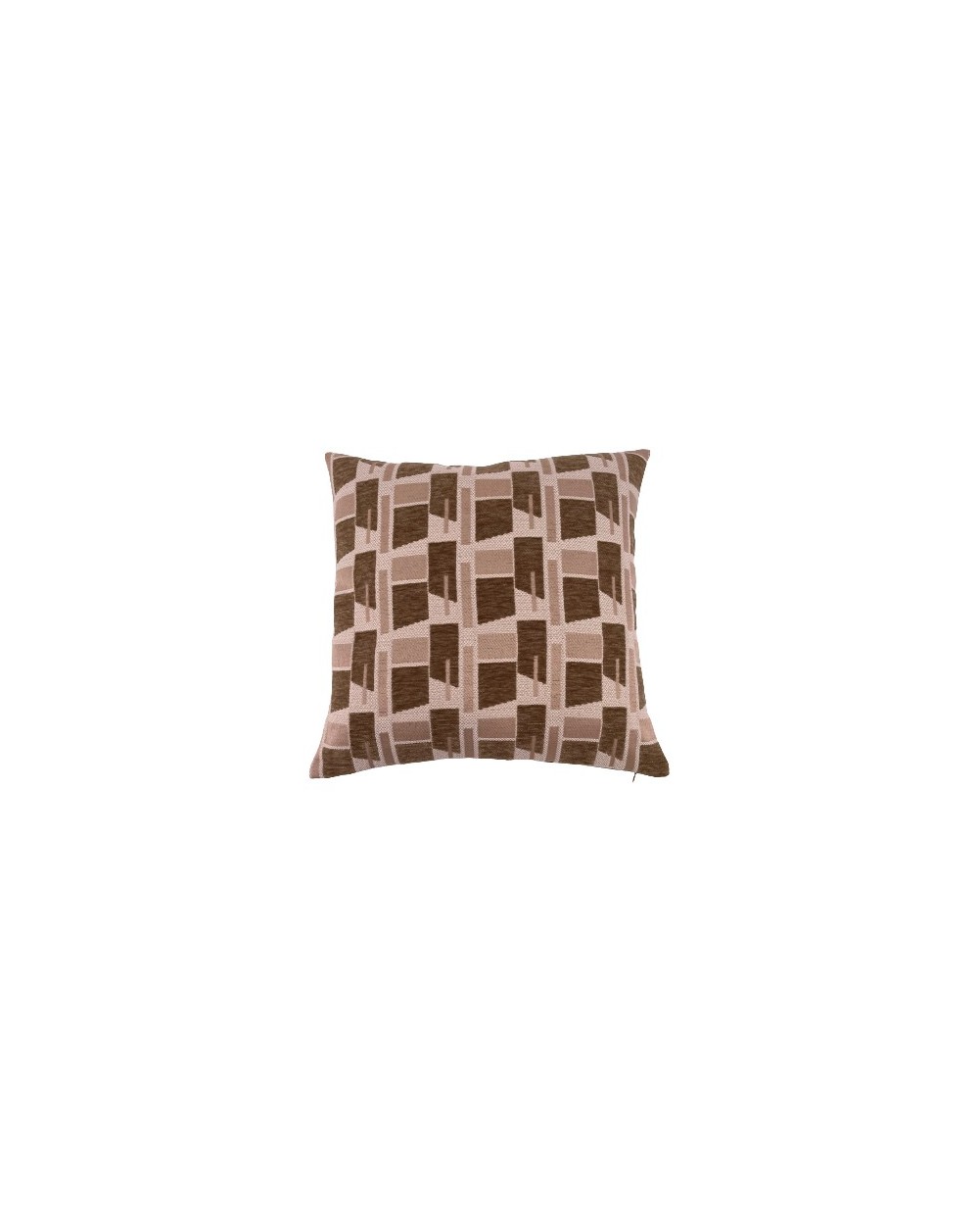 COUSSIN VELOURS JACQUARD BEIGE 40X40CM
