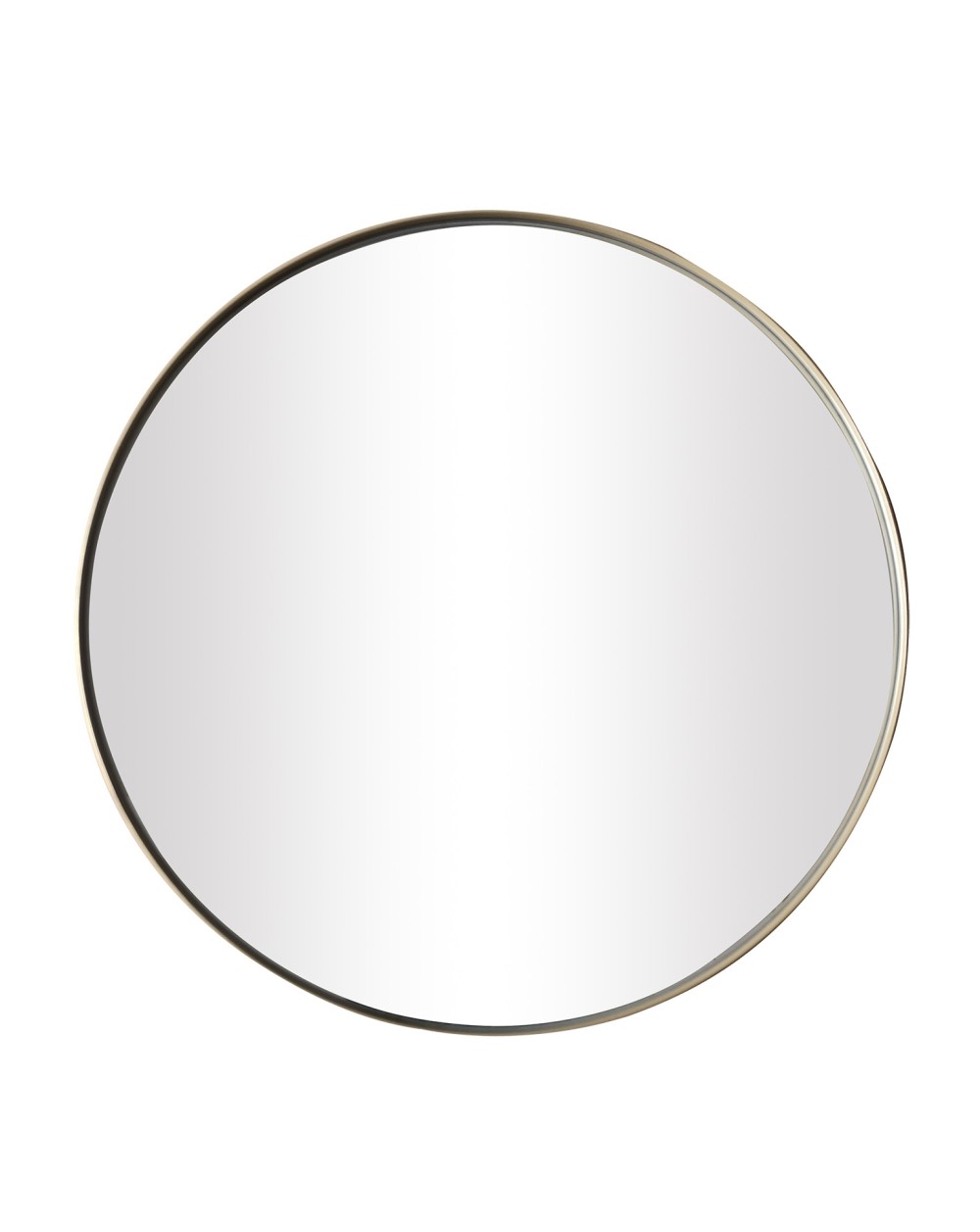 MIROIR ROND METAL  DORE D. 60CM
