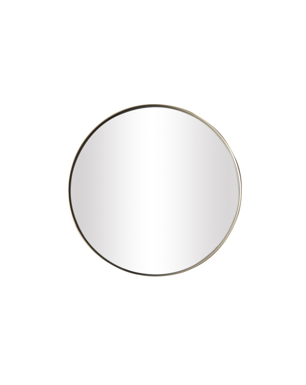 MIROIR ROND METAL DORE D.80CM