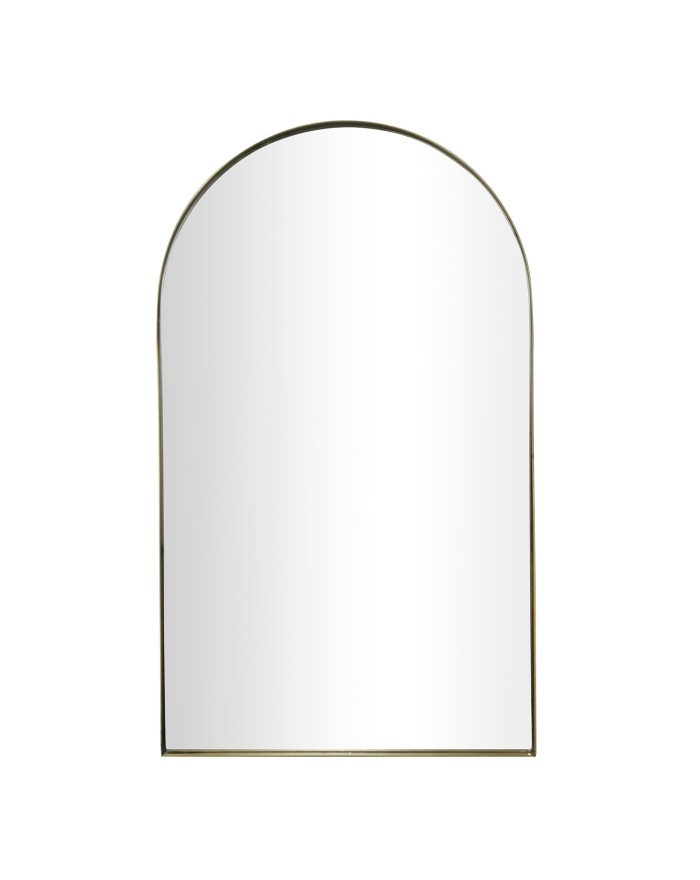 MIROIR ARCHE METAL  DORE  60X100CM