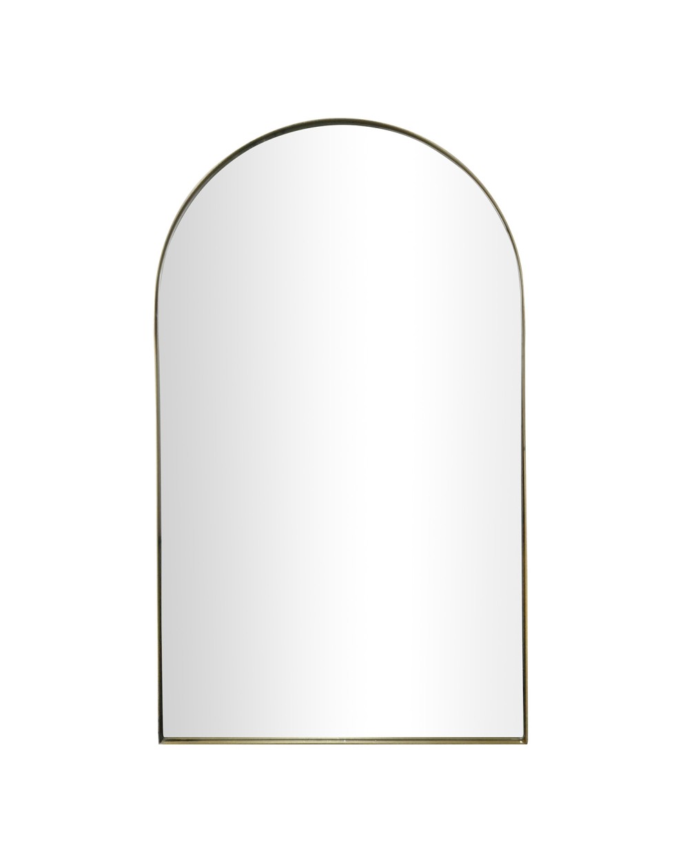 MIROIR ARCHE METAL  DORE  60X100CM