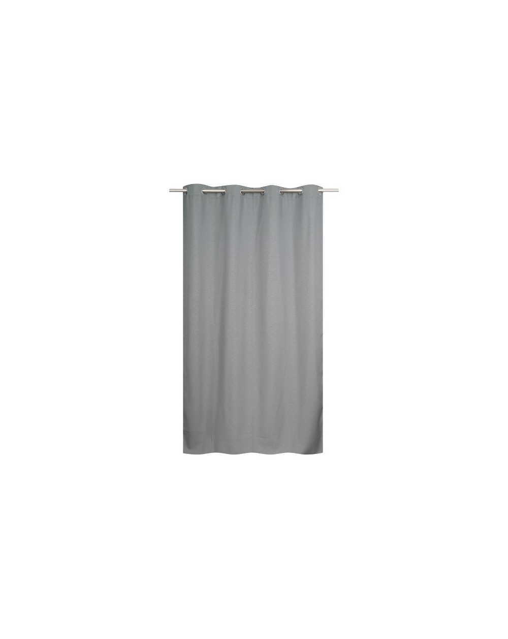 RIDEAU OCCULTANT THERMIQUE DOUBLE MAILLE POLAIRE GRIS 140X240CM