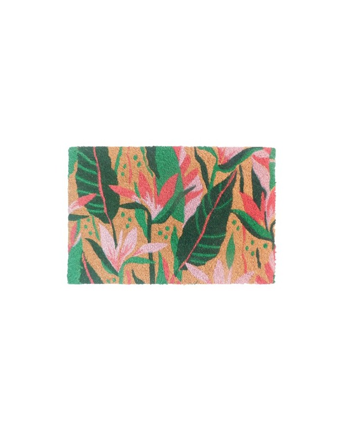 PAILLASSON 40X60CM   FLEURS TROPICALES