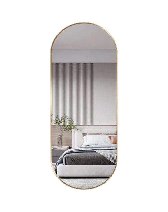 MIROIR GELULE ALU  DORE  50X110CM