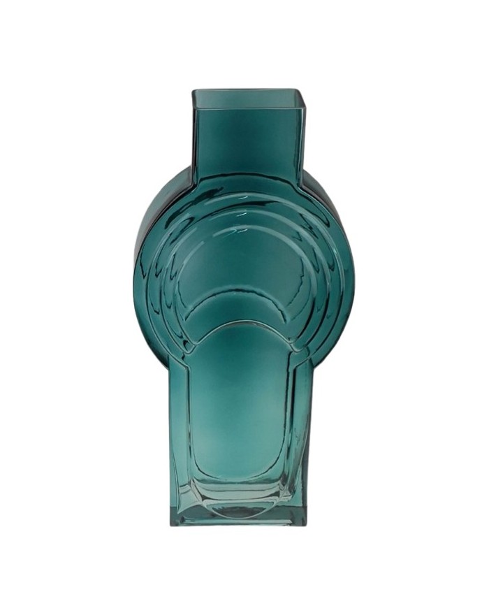 VASE VERRE VINTAGE GEOMETRIQUE H40CM