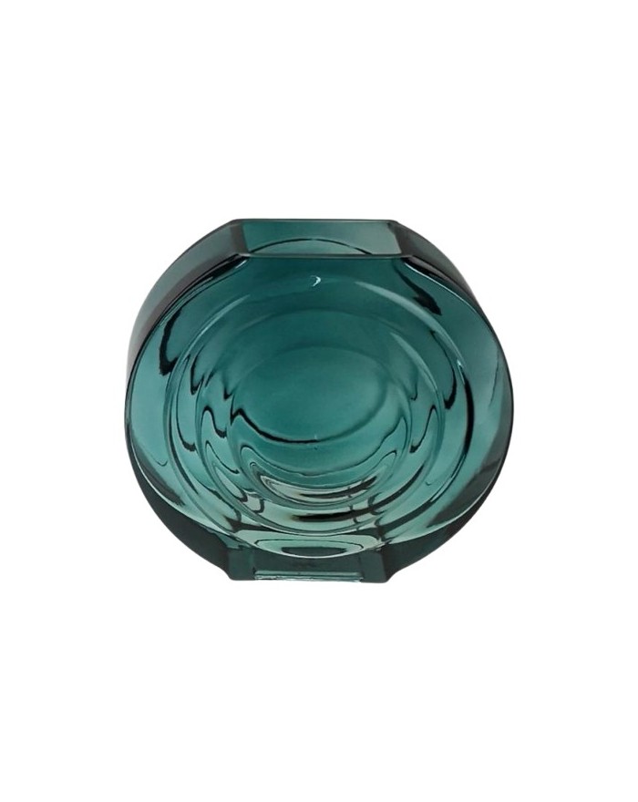 VASE VERRE VINTAGE GEOMETRIQUE H19CM