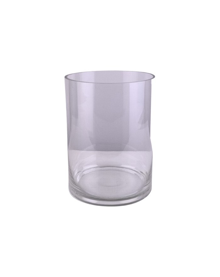 VASE CYLINDRIQUE VERRE TRANSP. 15X20CM