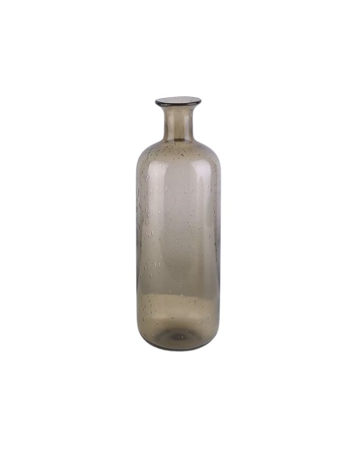 VASE VERRE TEINTE BULLE H.30CM