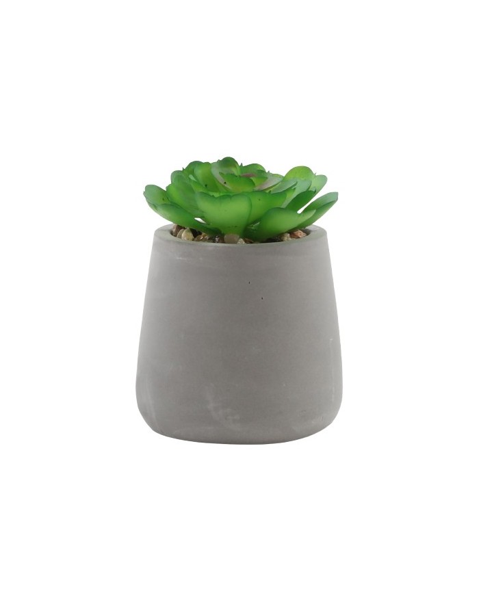 PLANTE ARTIFICIELLE POT EFFET BETON HT 8 DIA 5,5