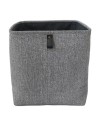 PANIER CUBE CHEVRON PATTE PU 31X31X31CM