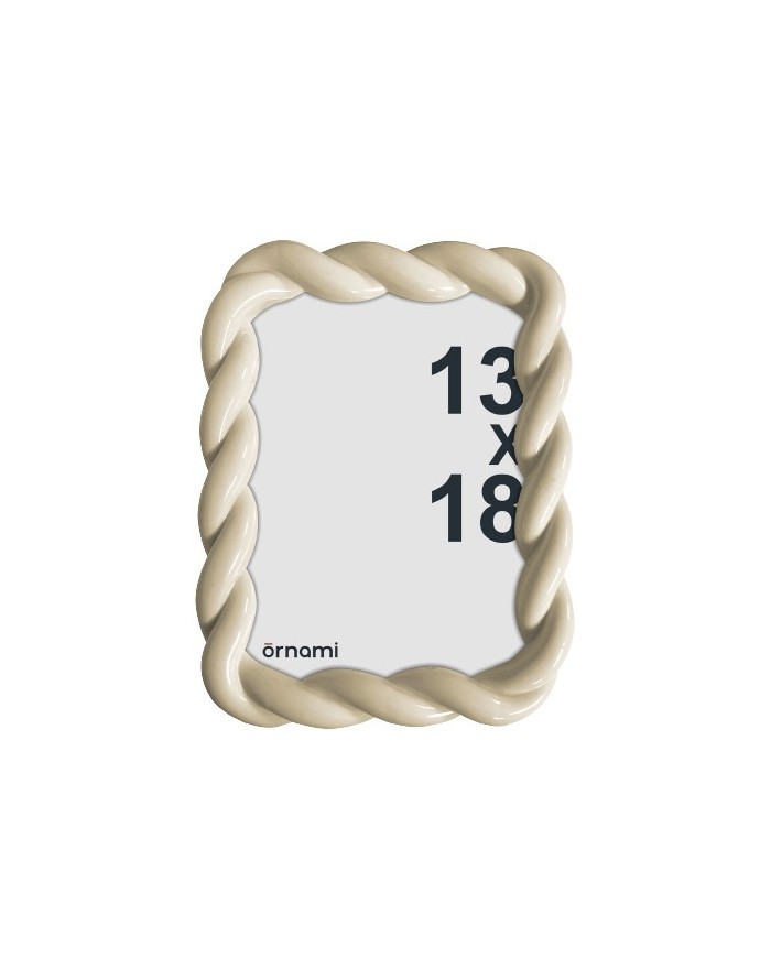 CADRE PHOTO TORSADE PS ECRU 13X18CM