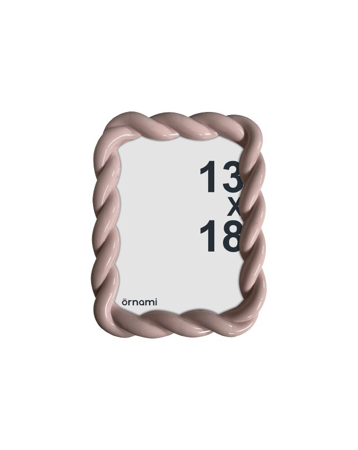 CADRE PHOTO TORSADE PS ROSE  13X18CM