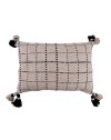 COUSSIN COTON TISSE A POMPONS 30X50CM