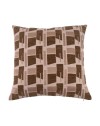 COUSSIN VELOURS JACQUARD BEIGE 40X40CM