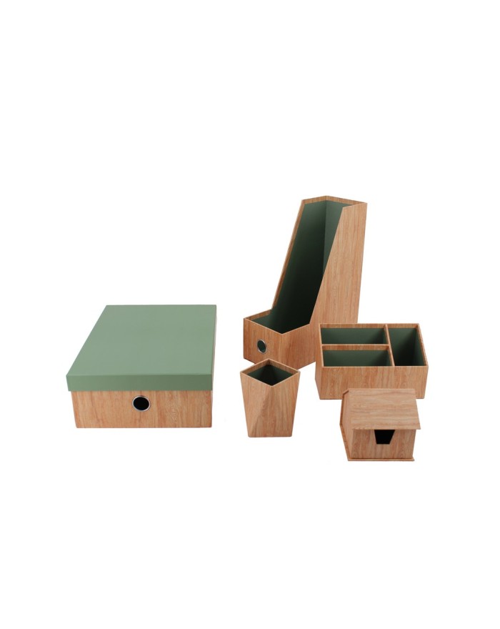 SET BUREAU 5 PIECES CARTON RECYCLE