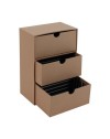 RANGEMENT BUREAU 3 TIROIRS CARTON RECYCLE