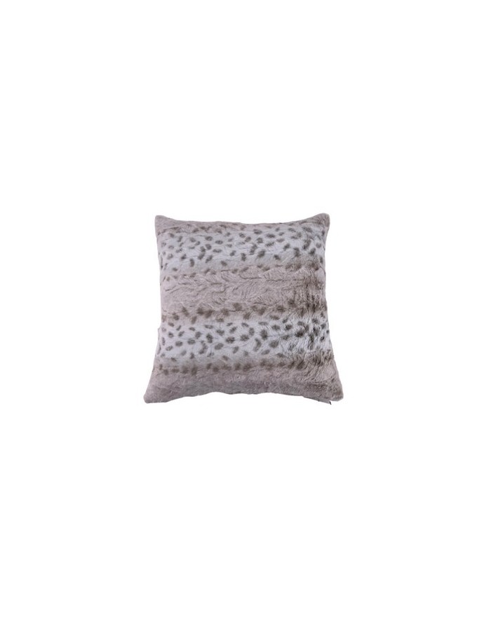 COUSSIN FAUSSE FOURRURE PEAU DE BETE 40X40CM