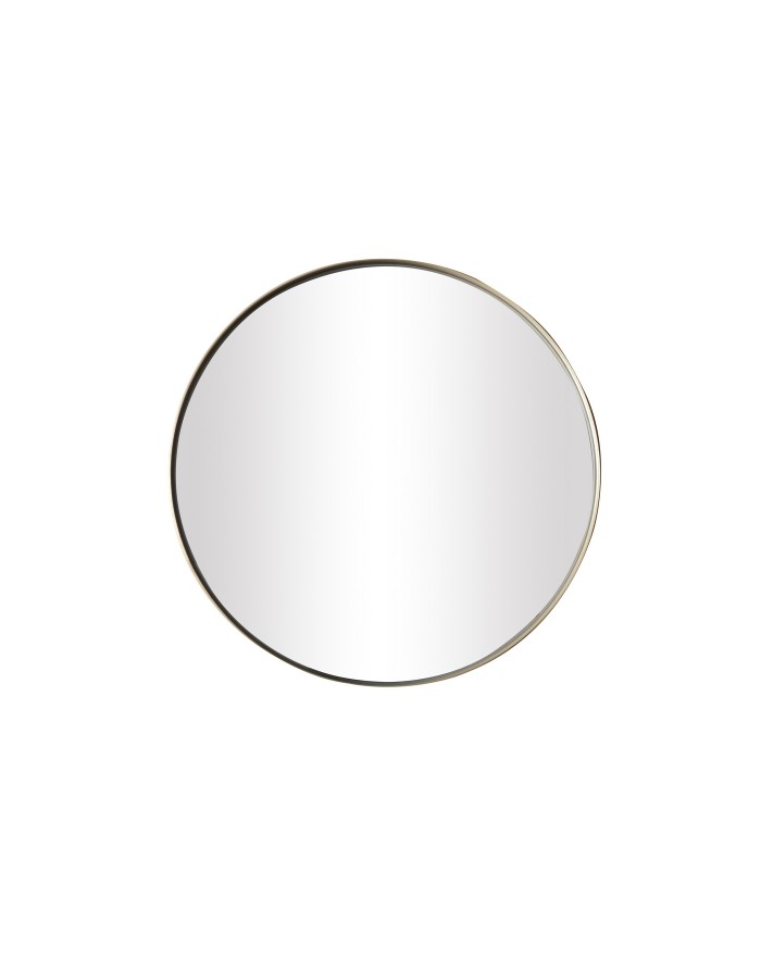 MIROIR ROND METAL DORE D.80CM