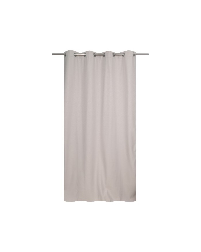 RIDEAU OCCULTANT THERMIQUE DOUBLE  POLAIRE CREME 140X240CM