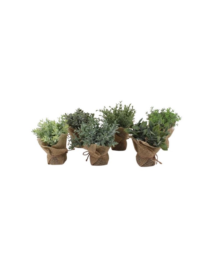 PLANTE ARTIF.POT JUTE H18CM