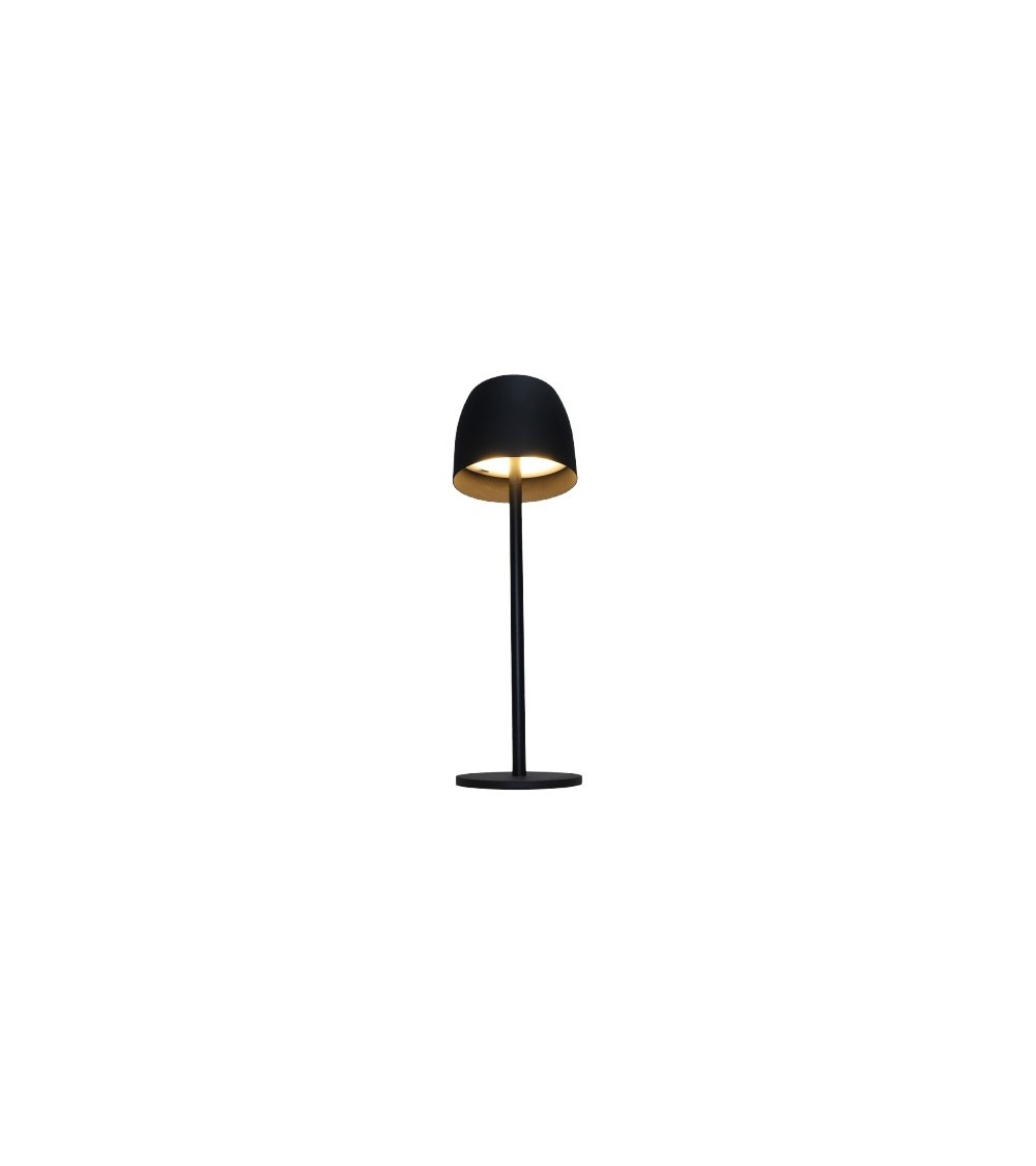 LAMPE USB TACTILE  METAL NOIR DIA 11 HT 38 CM