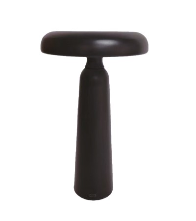 LAMPE  USB  TACTILE CHAMPIGNON NOIR HT 23CM