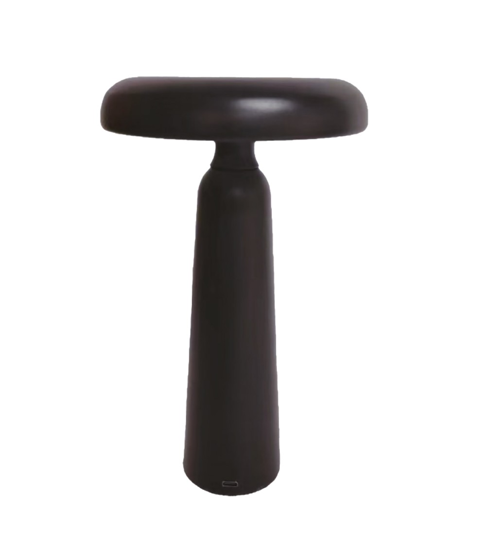LAMPE  USB  TACTILE CHAMPIGNON NOIR HT 23CM