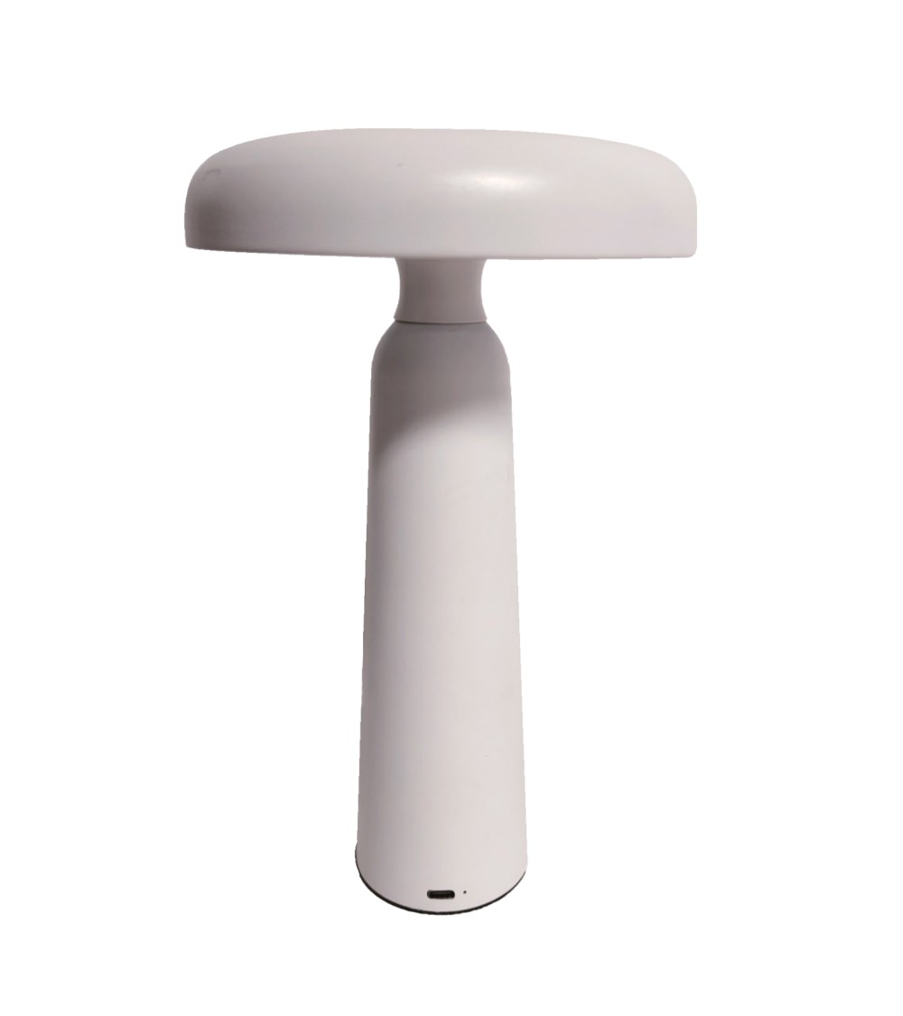 LAMPE  USB  TACTILE CHAMPIGNON BLANC HT 23CM