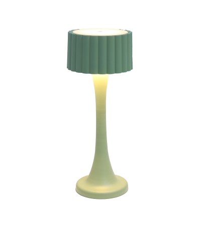 LAMPE USB TACTILE PIED ALU VERT HT27CM