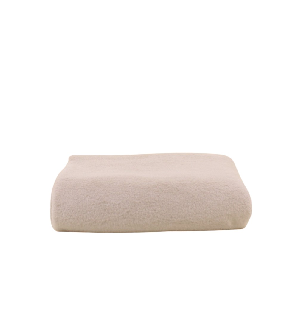 PLAID ESTEBE 130X160CM FAUSSE FOURRURE BEIGE