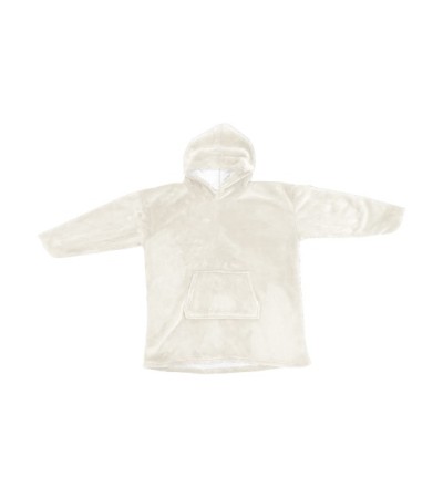 PLAID SWEATSHIRT A CAPUCHE ECRU