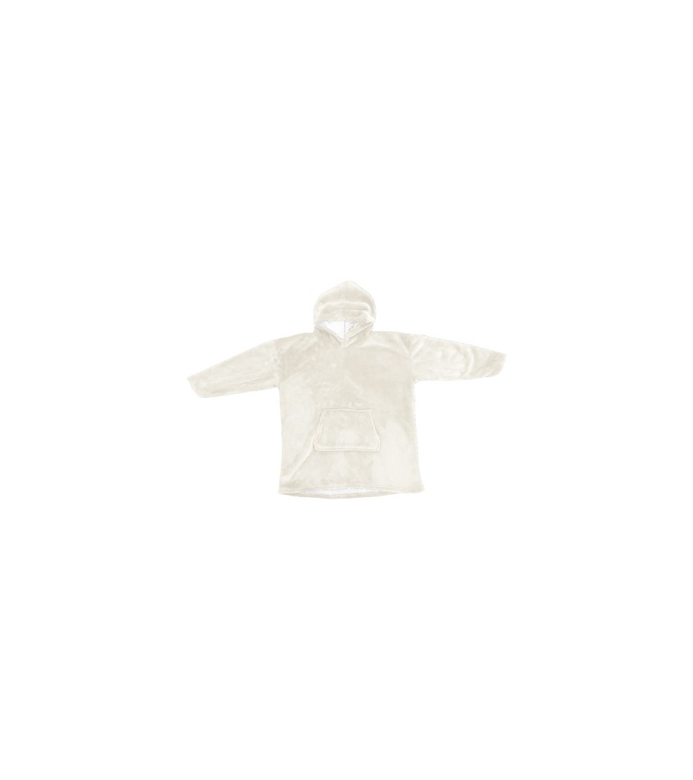 PLAID SWEATSHIRT A CAPUCHE ECRU