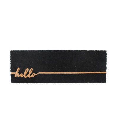PAILLASSON  MARCHE COCO 25X75CM IMPRIME HELLO