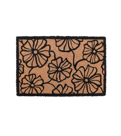 PAILLASSON COCO 40X60CM IMPRIME GROSSES FLEURS