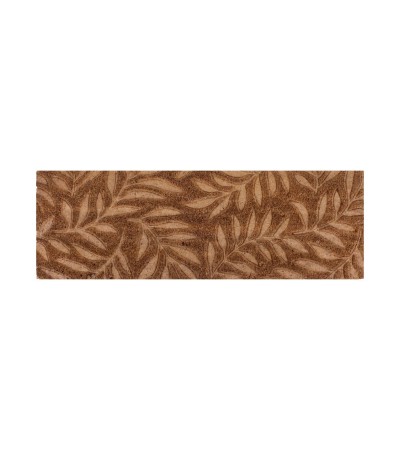 PAILLASSON MARCHE COCO  25X75CM EMBOSSE MOTIFS FEUILLAGES