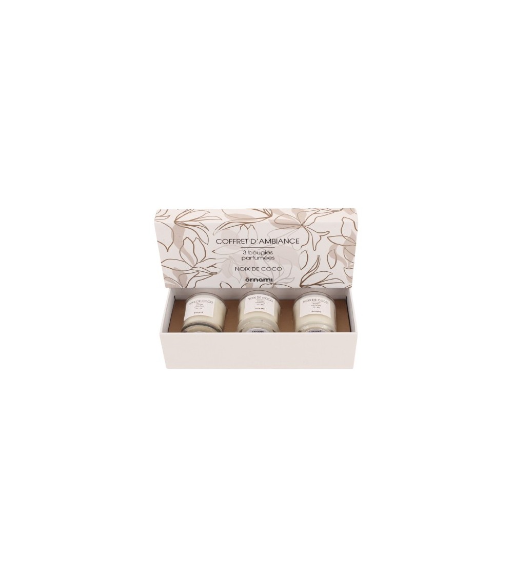COFFRET 3 BOUGIES VOTIVES PARFUMEES COCO