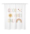 RIDEAU DOUCHE  POLYESTER GOOD VIBES" 180X200CM                      "