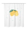 RIDEAU DOUCHE  POLYESTER LEMON" 180X200CM                           "
