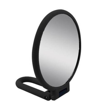 MIROIR DE SDB SOFT TOUCH NOIR 24CM