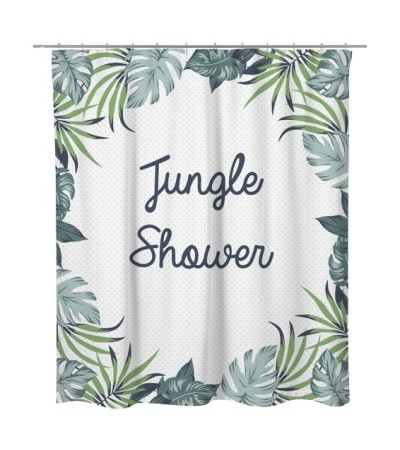 RIDEAU DOUCHE  POLYESTER JUNGLE" 180X200CM                          "