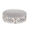 PORTE SAVON  CERAMIQUE IMPRIME ETHNIQUE