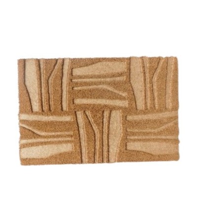 PAILLASSON COCO 40X60CM EMBOSSE MOTIFS PRIMITIFS