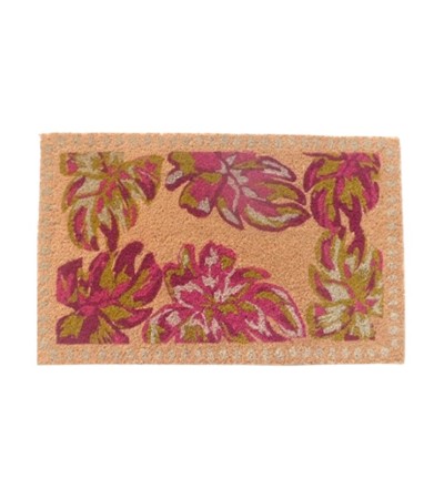PAILLASSON  COCO 50X80CM IMPRIME FLORAL