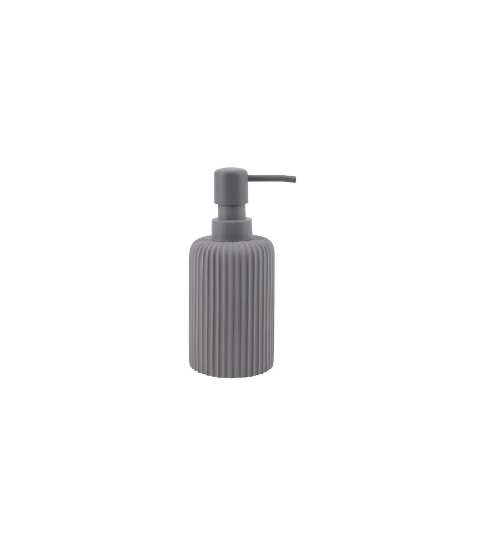 DISTRIBUTEUR SAVON RESINE STRIEE GRIS
