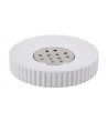 PORTE SAVON RESINE STRIEE BLANC