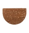 PAILLASSON COCO DEMI LUNE 40X60 CM EMBOSSE MOTIF FLORAL
