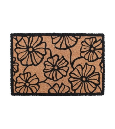 PAILLASSON COCO 40X60CM IMPRIME GROSSES FLEURS